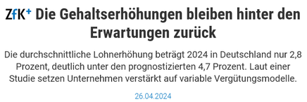 ZfK Gehaltserhöhung 2024